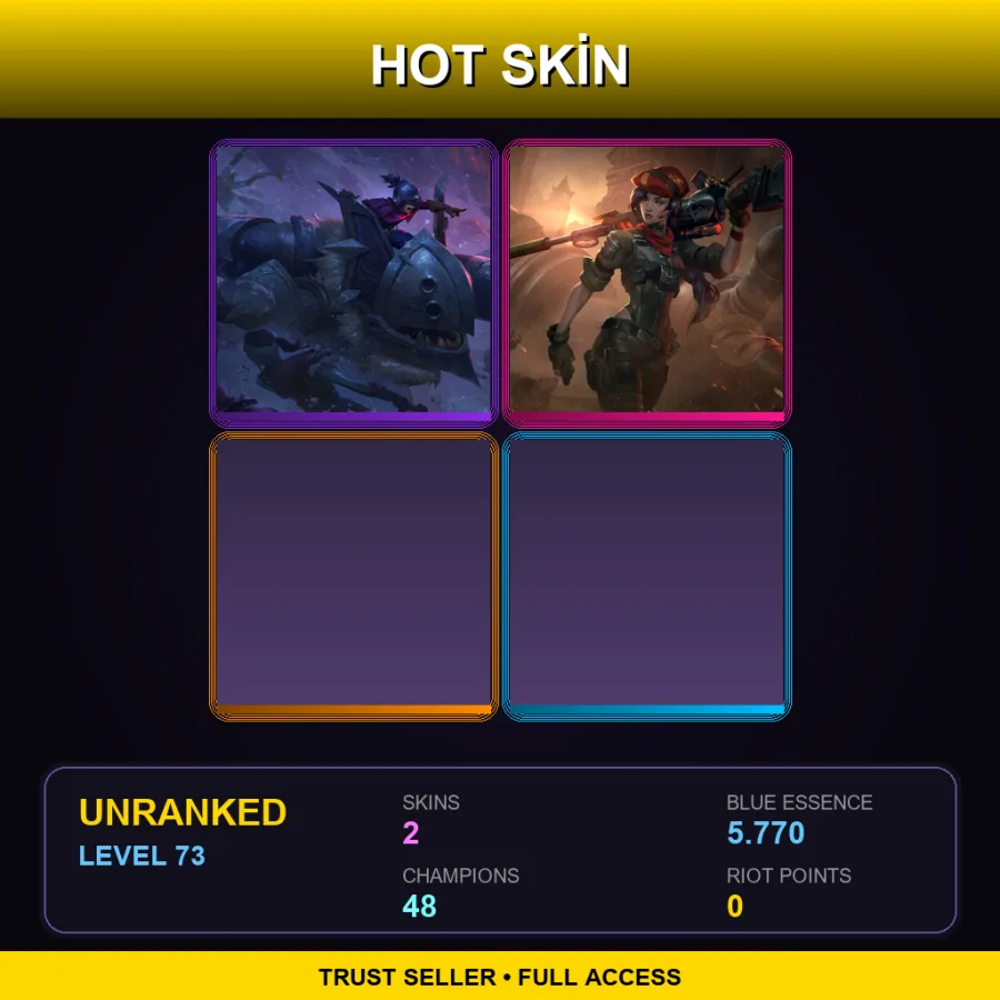 LAN | Lv73 | Unranked | 2 Skin | 48 Champ