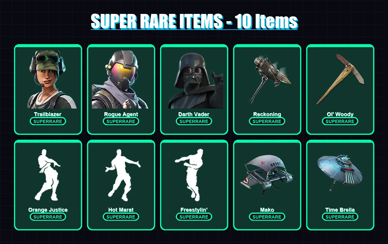 [PC/XBOX/PSN] | Trailblazer | Rogue Agent | Darth Vader | Blackheart | The Ice King | 102 skin | 98 pickaxe | 95 emote | 111 glider | Lv1628 — Fortnite account