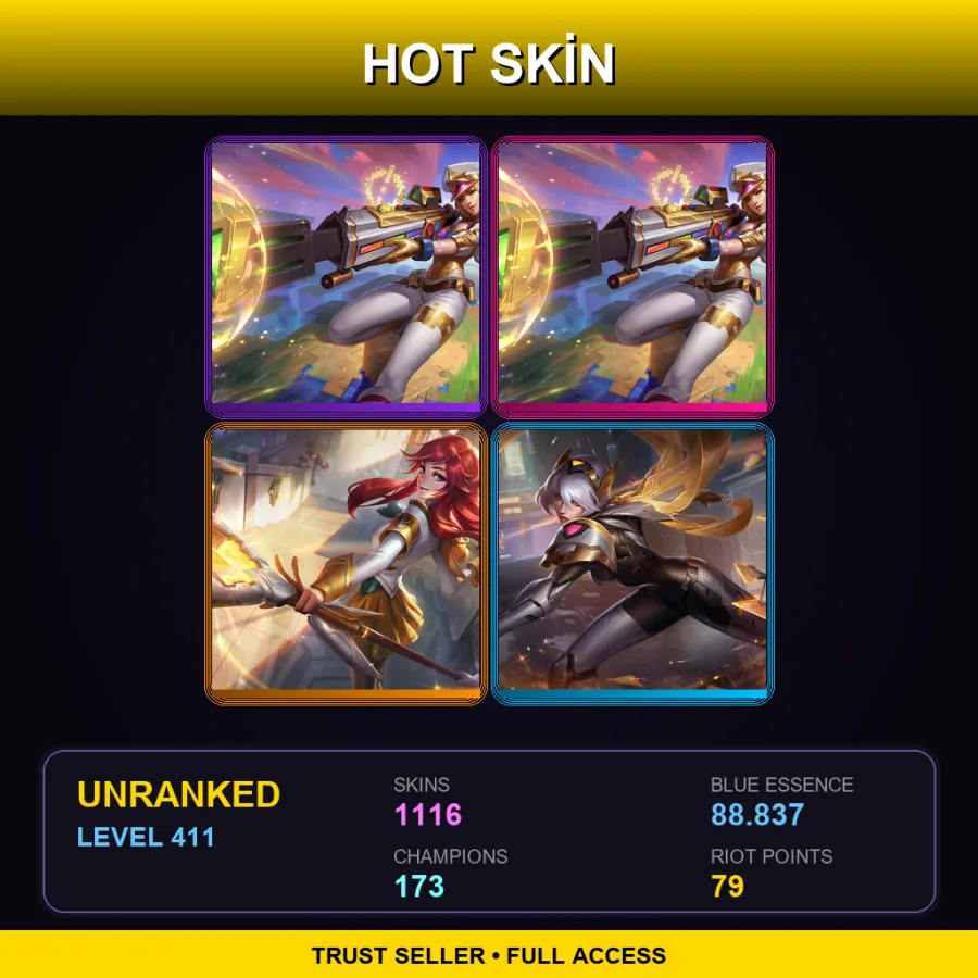 VN | Lv411 | Unranked | 1116 Skin | 173 Champ — Master Chef Tahm Kench