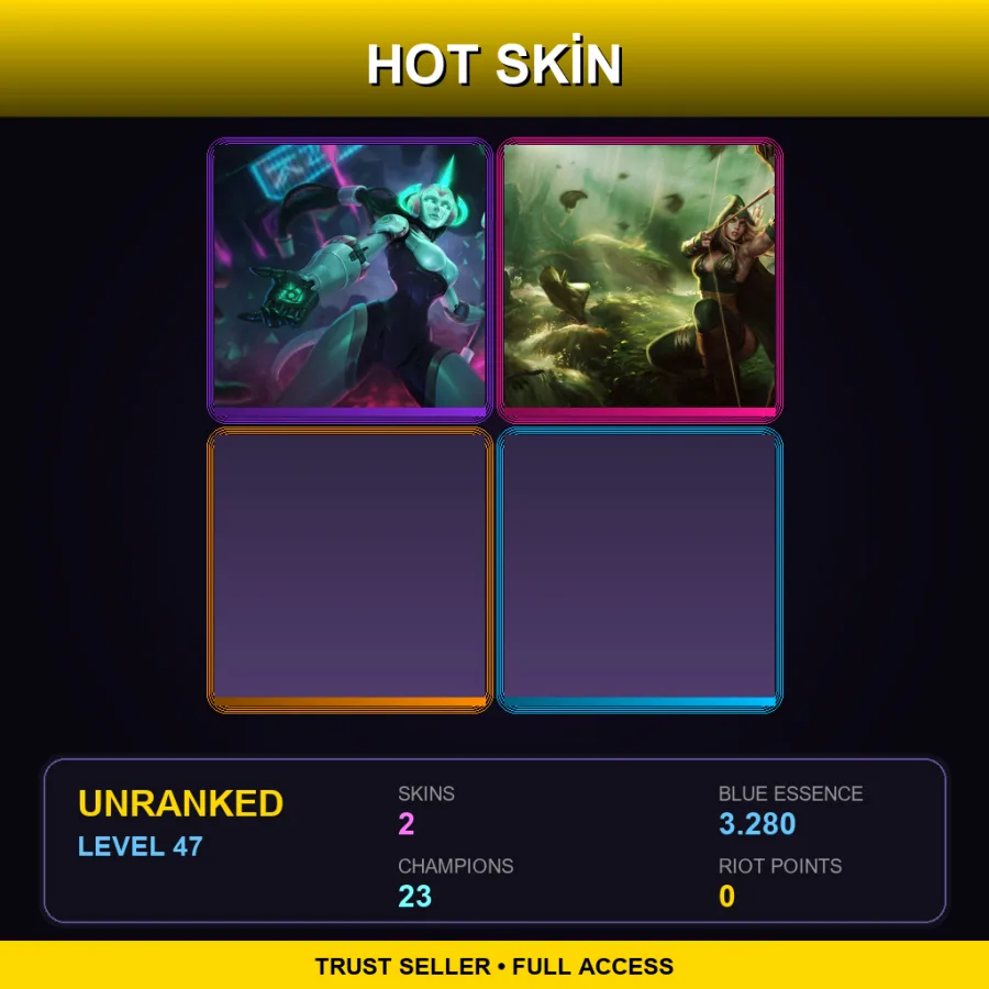 LAS | Program Soraka | Sherwood Forest Ashe | 2 Skin | 23 Champ | Lv47
