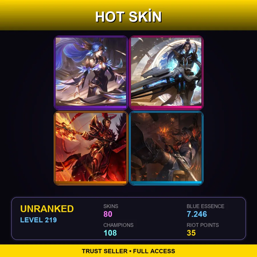 BR | Lv219 | Unranked | 80 Skin | 108 Champ