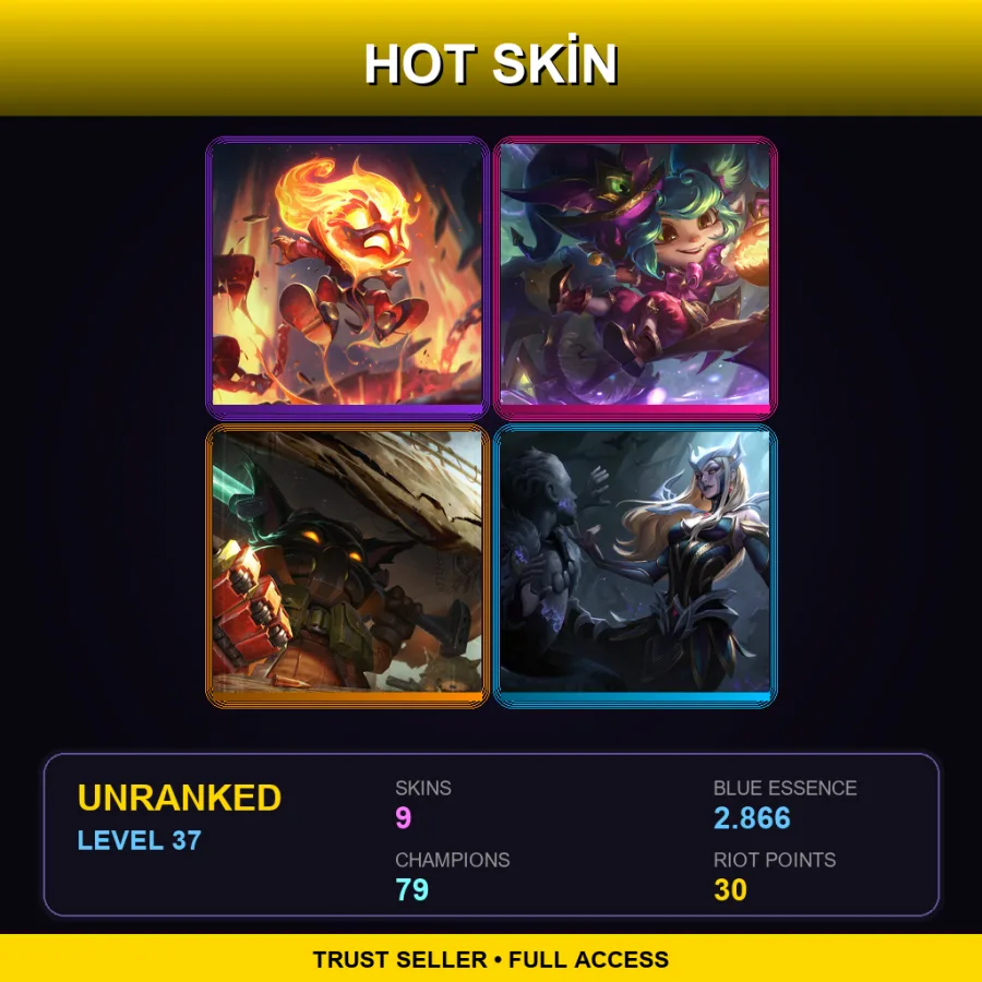 NA | Lv37 | Unranked | 9 Skin | 79 Champ — Empyrean Lux