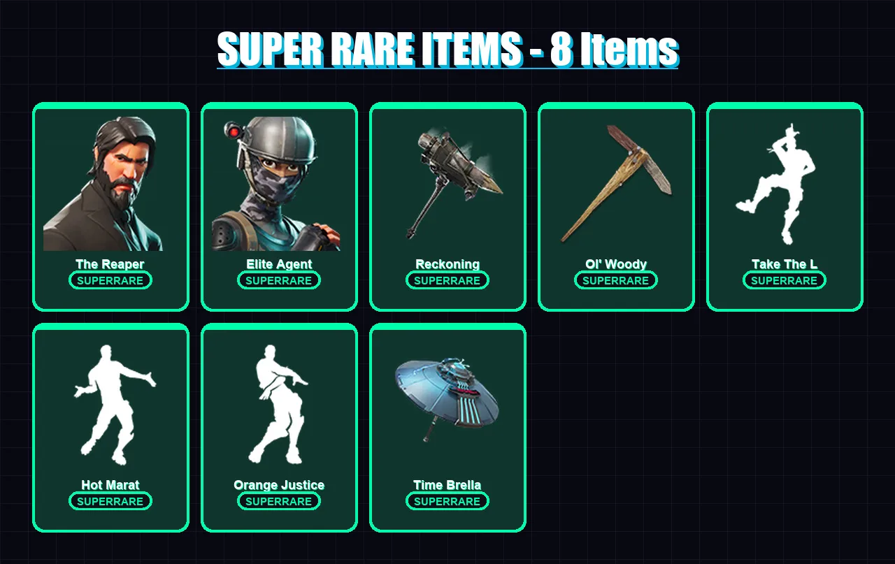 [PC/XBOX/PSN] | The Reaper | Elite Agent | Omega | Love Ranger | Dark Voyager | 68 skin | 62 pickaxe | 58 emote | 60 glider | Lv788