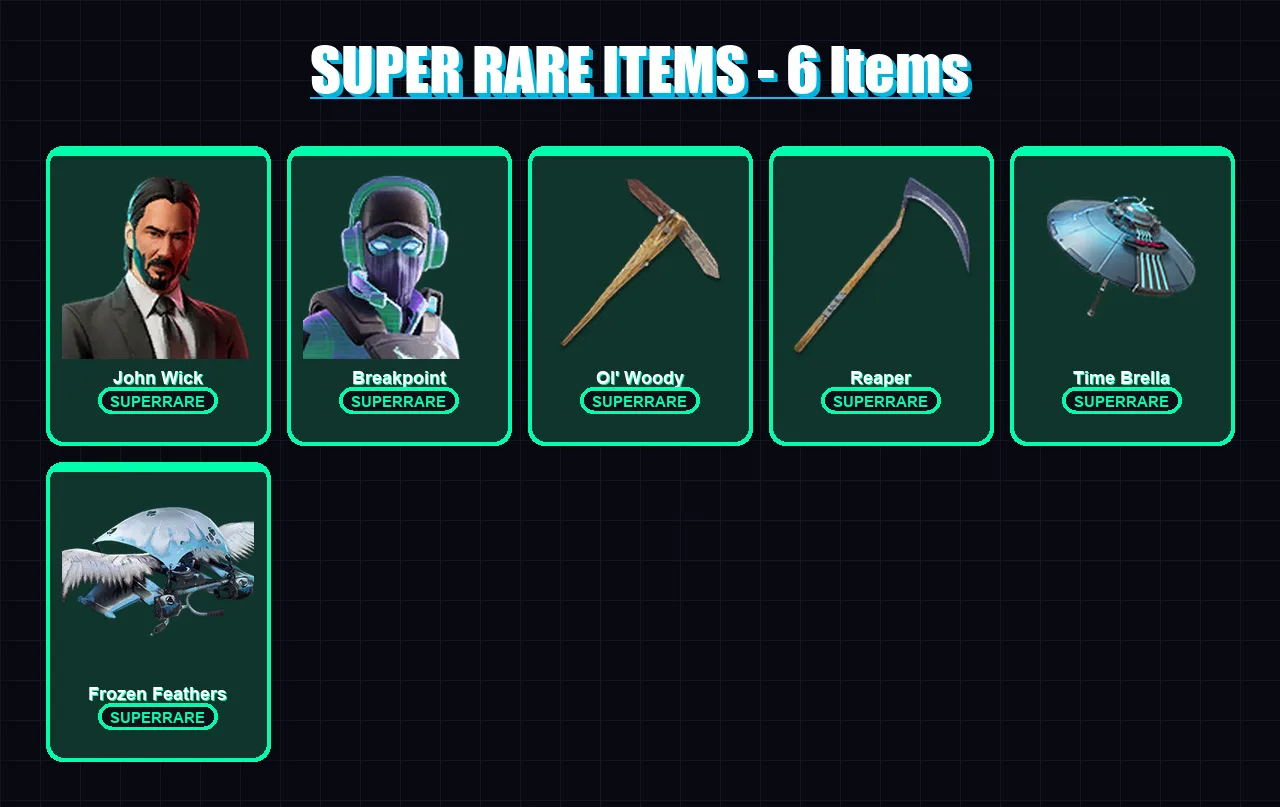 [PC] | John Wick | Breakpoint | Sentinel | Ronin | The Imagined | 325 skin | 327 pickaxe | 202 emote | 225 glider | Lv3653