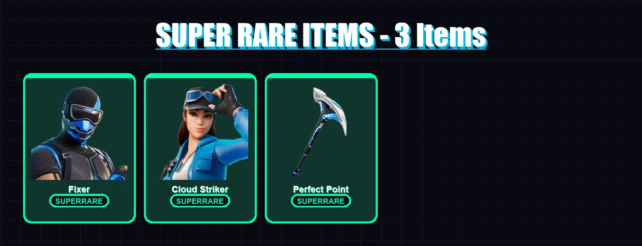 [PS4/PS5/XBOX/PC] | Fixer | Cloud Striker | Fusion | Sorana | Cameo vs Chic | 26 skin | 36 pickaxe | 26 emote | 33 glider | Lv527