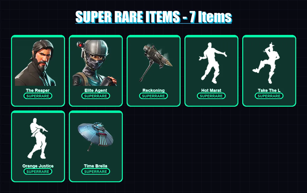 [PC/XBOX] | The Reaper | Elite Agent | Dire | Sentinel | Ruin | 63 skin | 67 pickaxe | 75 emote | 69 glider | Lv776