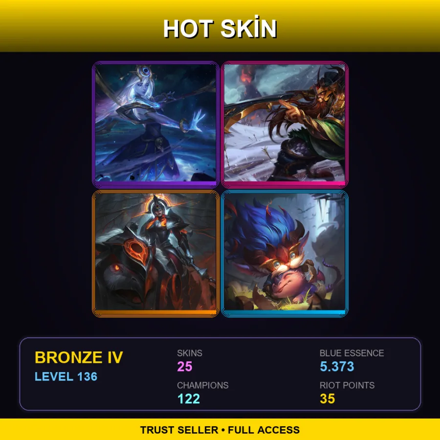 EUNE | Lv136 | Bronze IV | 25 Skin | 122 Champ