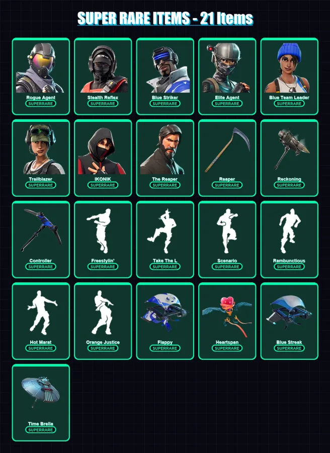 [PS4/PS5/XBOX/PC] | Rogue Agent | Stealth Reflex | Blue Striker | 132 skin | Lv1852