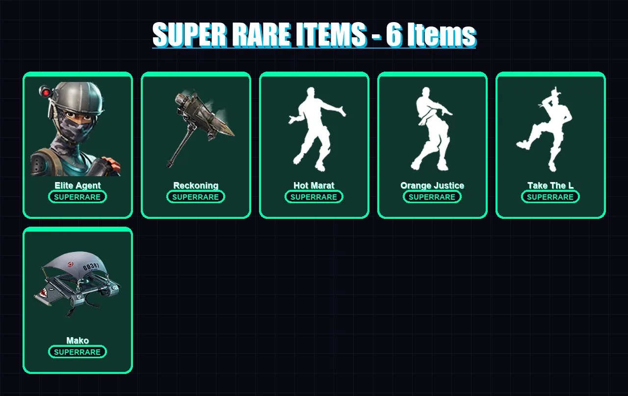 [PC/XBOX] | Elite Agent | The Visitor | Carbide | Drift | Enforcer | 26 skin | 29 pickaxe | 47 emote | 38 glider | Lv819