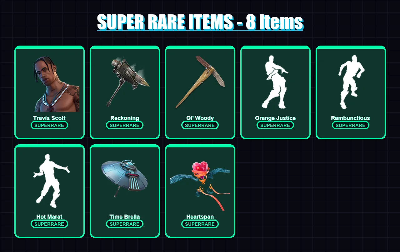 [PC/PSN] | Travis Scott | Zenith | Dire | Hybrid | A.I.M. | 42 skin | 35 pickaxe | 46 emote | 41 glider | Lv622