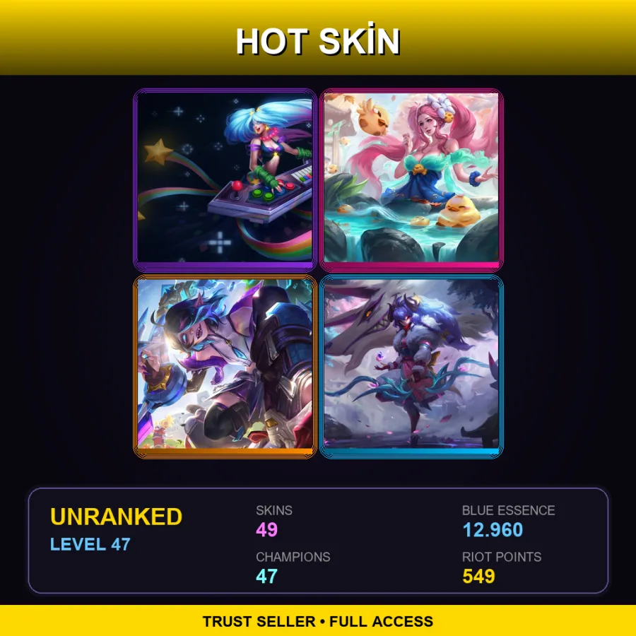 NA | Lv47 | Unranked | 49 Skin | 47 Champ — Firecracker Teemo
