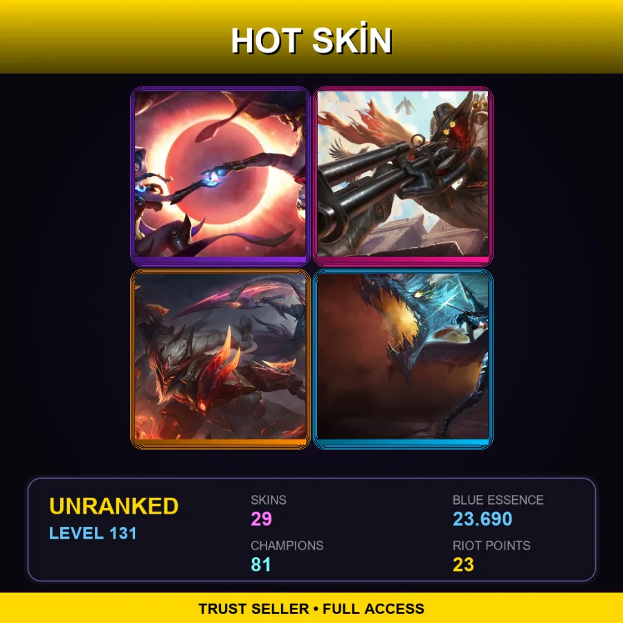 LAS | Lv131 | Unranked | 29 Skin | 81 Champ — Safari Caitlyn