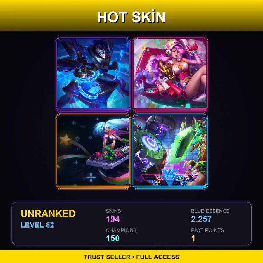 EUNE | Lv82 | Unranked | 194 Skin | 150 Champ — Program Soraka