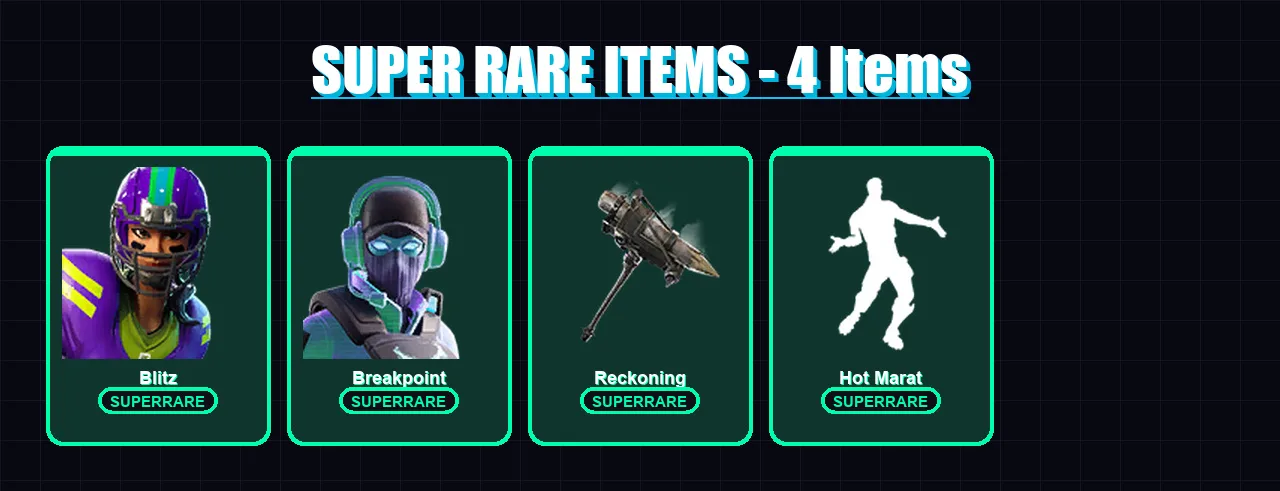 [PC/XBOX/PSN] | Blitz | Breakpoint | Fade | Hybrid | Eternal Knight | 64 skin | 52 pickaxe | 58 emote | 55 glider | Lv665