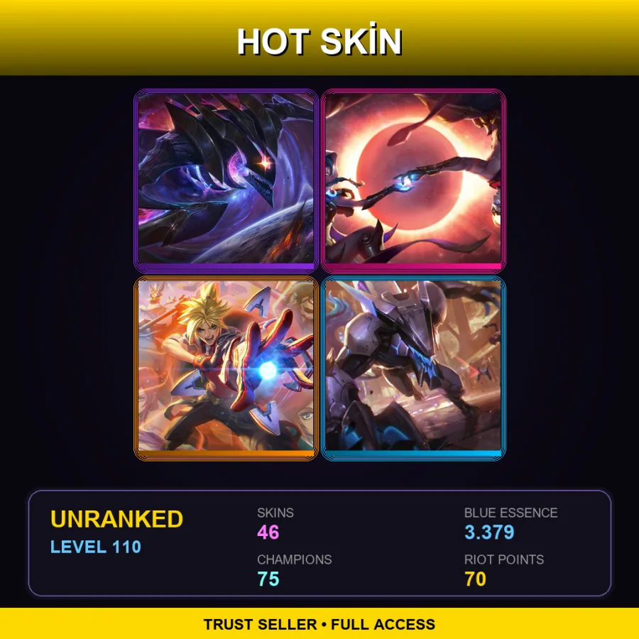 BR | Lv110 | Unranked | 46 Skin | 75 Champ