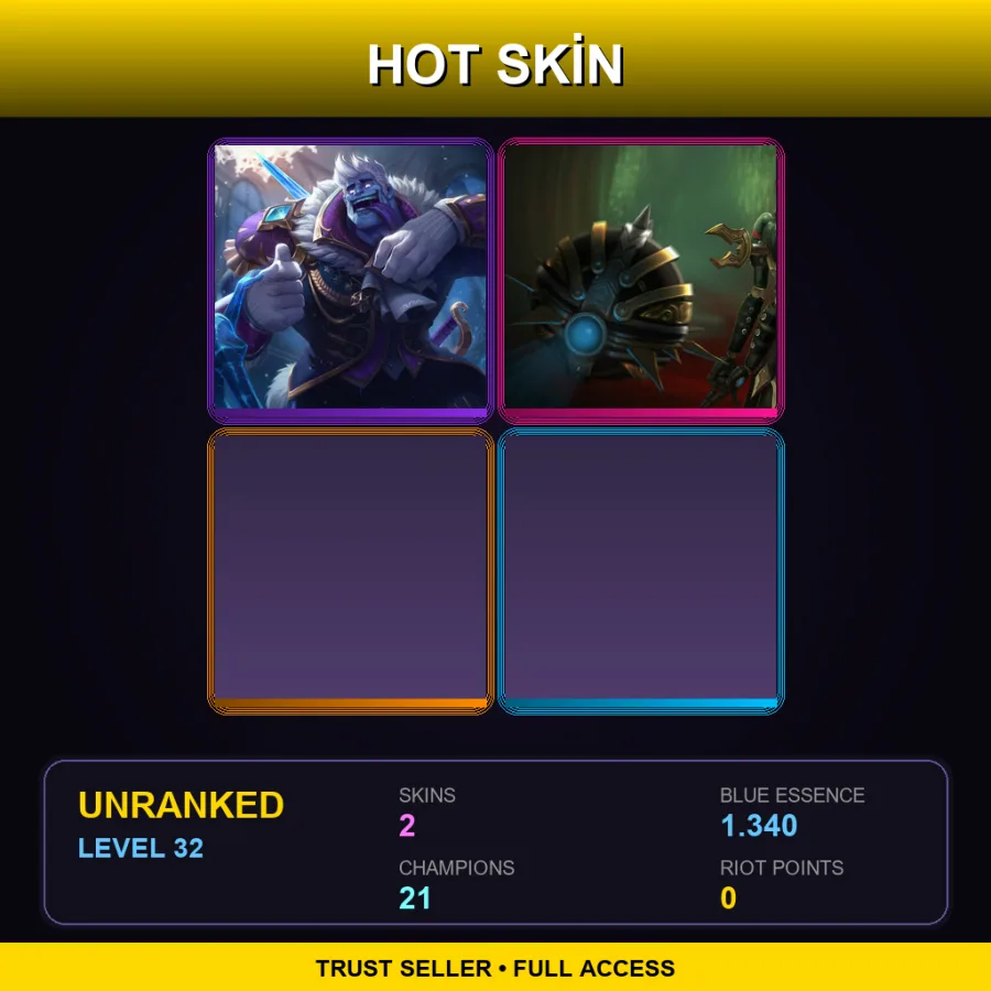 LAN | Lv32 | Unranked | 2 Skin | 21 Champ — Bladecraft Orianna