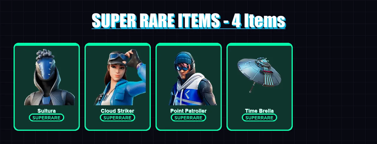 [PC/XBOX] | Sultura | Cloud Striker | Point Patroller | Renzo the Destroyer | Predator | 128 skin | 152 pickaxe | 98 emote | 118 glider | Lv1939
