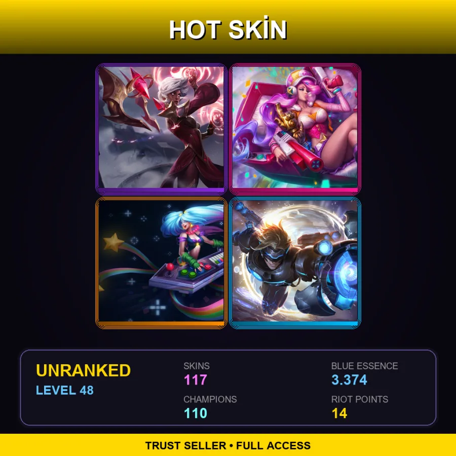 LAS | Lv48 | Unranked | 117 Skin | 110 Champ