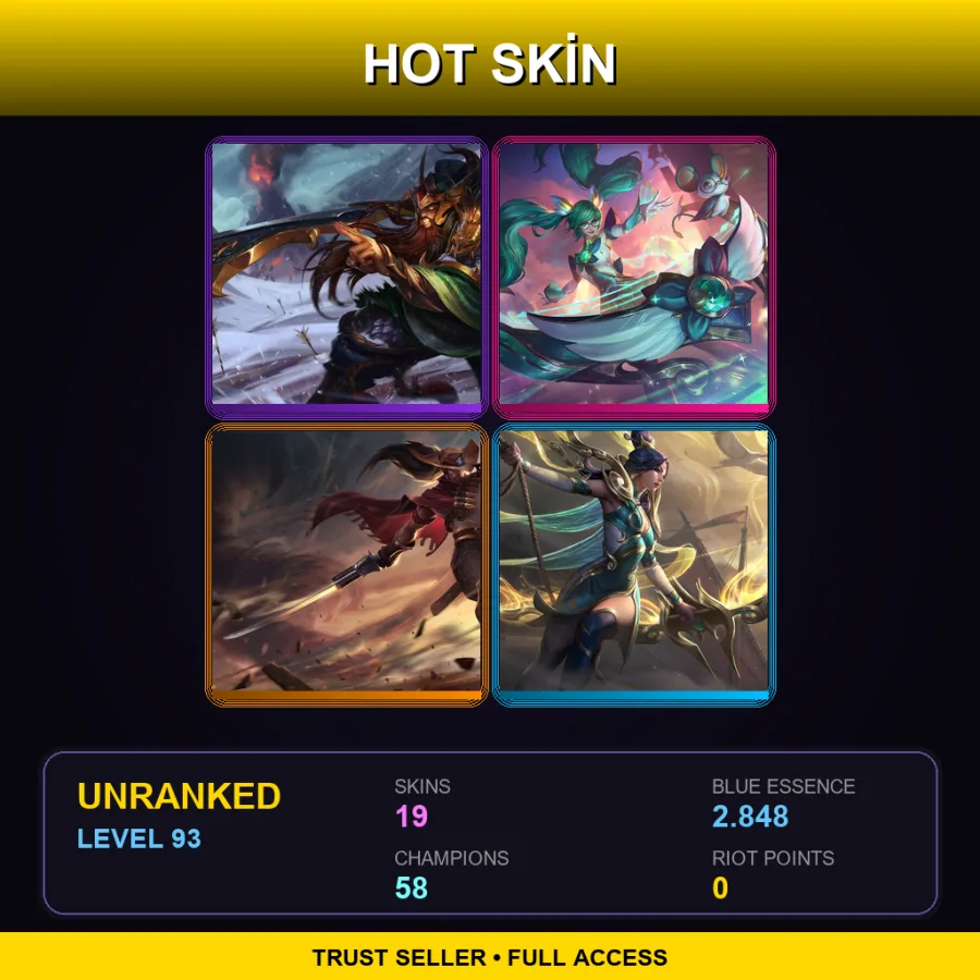 LAS | Lv93 | Unranked | 19 Skin | 58 Champ — Stinger Akali