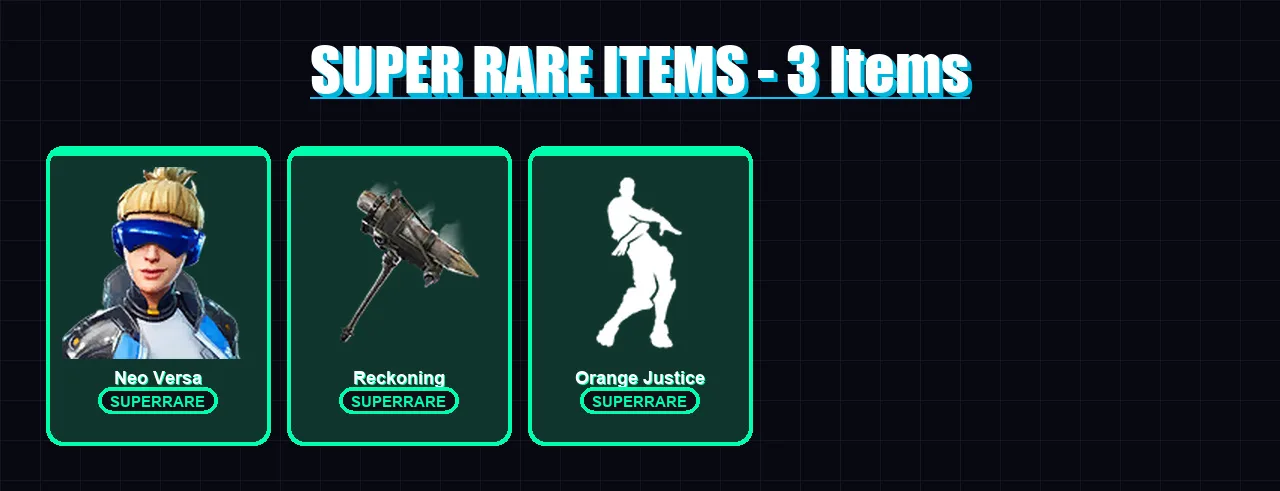 [PS4/PS5/XBOX/PC] | Neo Versa | The Prisoner | Enforcer | Catalyst | The Ice King | 68 skin | 85 pickaxe | 80 emote | 91 glider | Lv1240