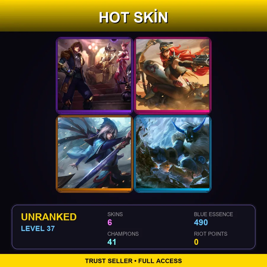LAS | Lv37 | Unranked | 6 Skin | 41 Champ with Alistar