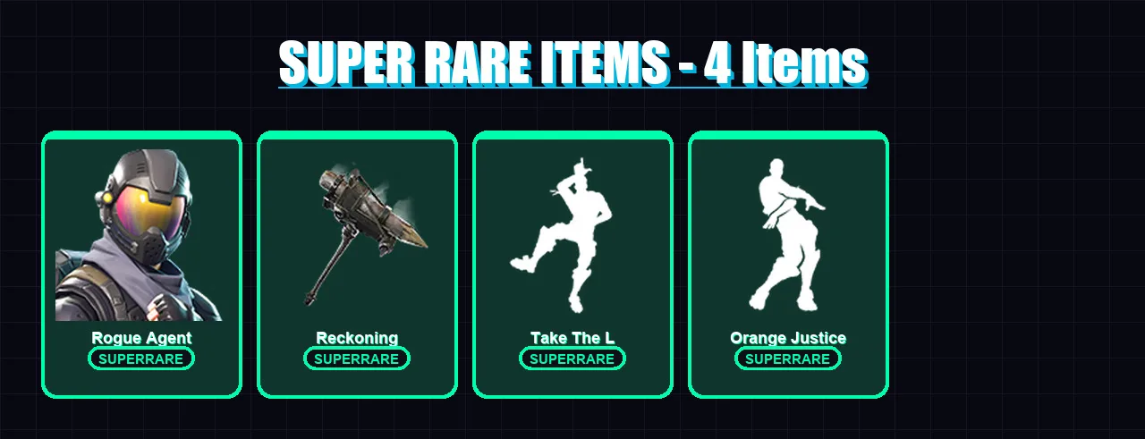 [PC/XBOX] | Rogue Agent | Drift | Love Ranger | Valor | The Visitor | 31 skin | 20 pickaxe | 26 emote | 26 glider | Lv337