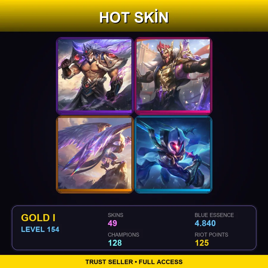EUW | Lv154 | Gold I | 49 Skin | 128 Champ — Special Forces Gangplank