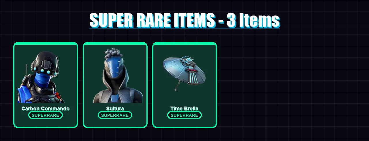 [PS4/PS5/XBOX/PC] | Carbon Commando | Sultura | Omegarok | Midas | Kado Thorne | 66 skin | 138 pickaxe | 96 emote | 120 glider | Lv1899