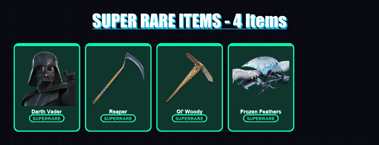 [PC/XBOX/PSN] | Darth Vader | Blaze | Fade | The Imagined | Galaxy Scout | 72 skin | 74 pickaxe | 58 emote | 62 glider | Lv742
