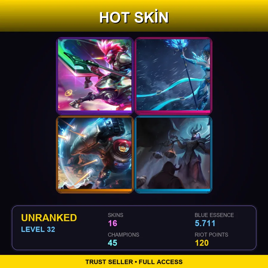 EUW | Lv32 | Unranked | 16 Skin | 45 Champ — Pharaoh Amumu