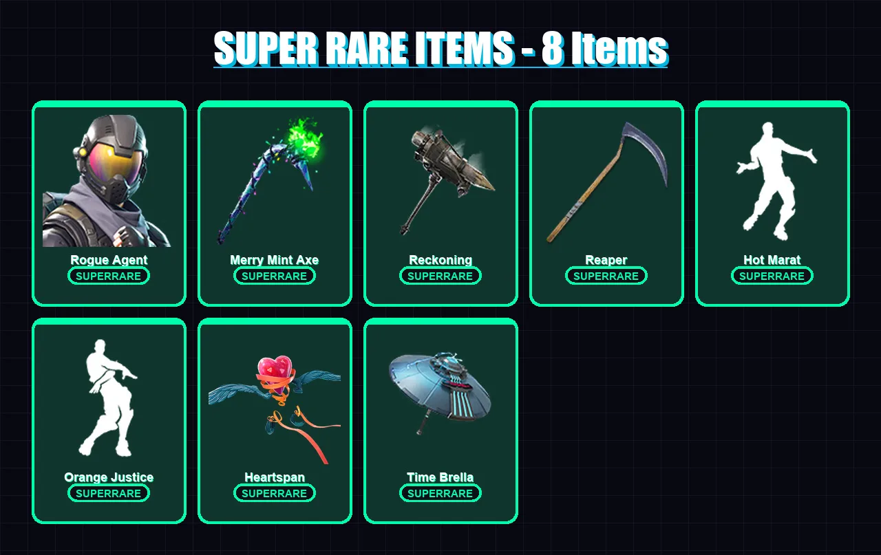 [PC/PSN] | Rogue Agent | Deadpool | The Visitor | A.I.M. | Molten Valkyrie | 92 skin | 101 pickaxe | 97 emote | 106 glider | Lv1520