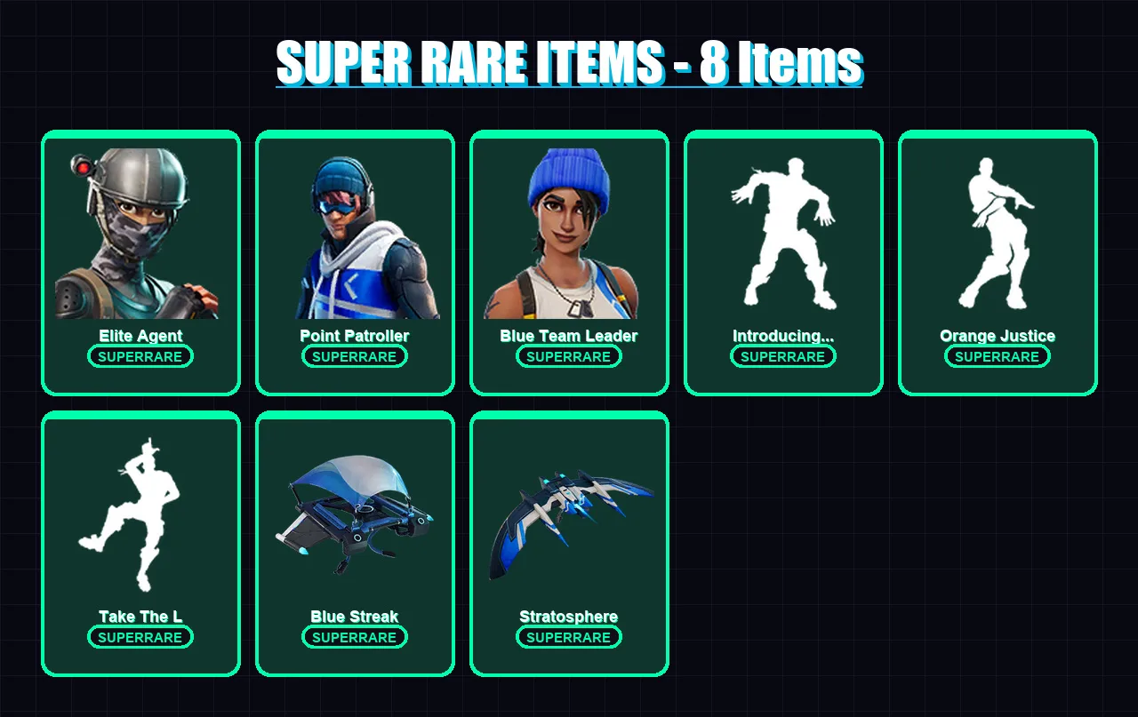 [PC/XBOX] | Elite Agent | Point Patroller | Blue Team Leader | Carbide | Fade | 32 skin | 40 pickaxe | 38 emote | 48 glider | Lv658