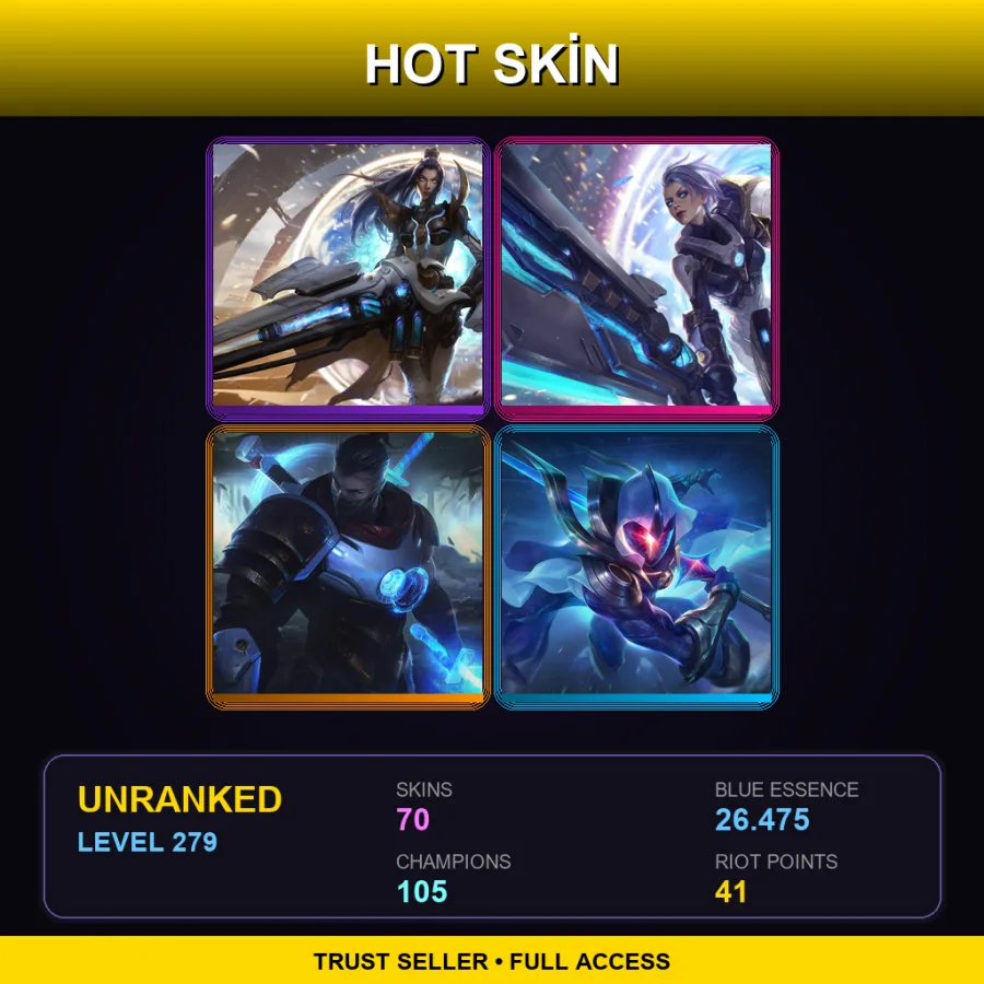 LAN | Lv279 | Unranked | 70 Skin | 105 Champ — Dunkmaster Darius