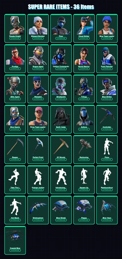 [PS4/PS5/XBOX/PC] | Royale Knight | Blizzard Bomber | Fixer | 263 skin | Lv2323