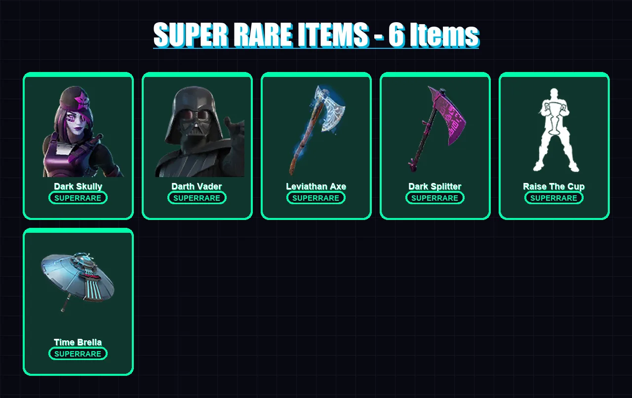 [PC/XBOX/PSN] | Dark Skully | Midas | Lara Croft | Lucky Rider | Darth Vader | 101 skin | 153 pickaxe | 89 emote | 111 glider | Lv2392
