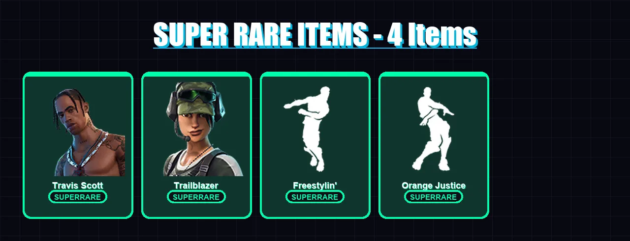 [PC/XBOX/PSN] | Travis Scott | Trailblazer | Hybrid | Blackheart | Pig the Butcher | 12 skin | 34 pickaxe | 23 emote | 25 glider | Lv449