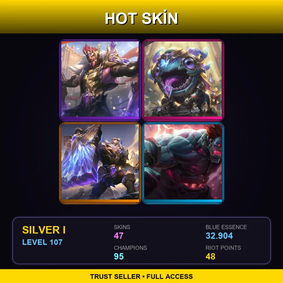BR | Lv107 | Silver I | 47 Skin | 95 Champ