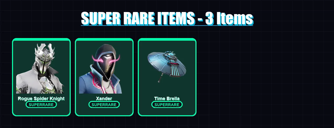 [PC/PSN] | Rogue Spider Knight | Xander | Valeria | Torin | Hades | 99 skin | 136 pickaxe | 107 emote | 119 glider | Lv1916
