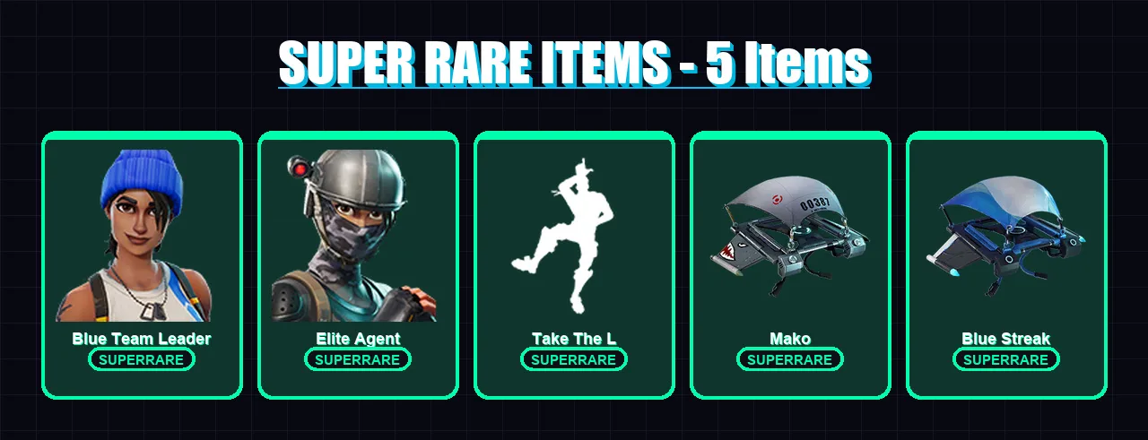 [PS4/PS5/XBOX/PC] | Blue Team Leader | Elite Agent | Rox | Sentinel | Dark Voyager | 10 skin | 6 pickaxe | 15 emote | 17 glider | Lv260