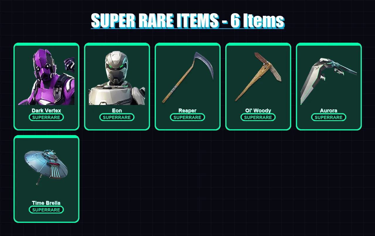 [PC] | Dark Vertex | Eon | Midas | Zenith | Nezumi | 162 skin | 220 pickaxe | 139 emote | 150 glider | Lv2988