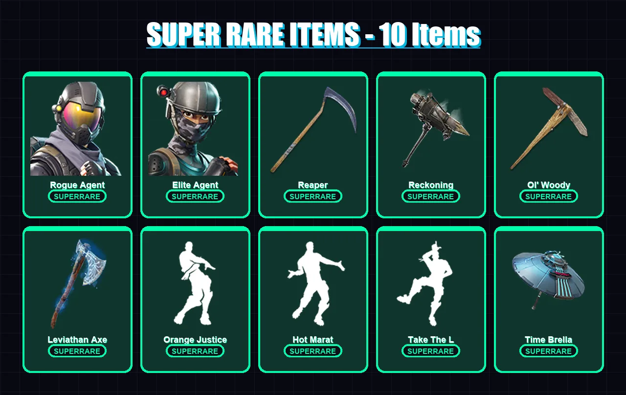 [PC/PSN] | Rogue Agent | Elite Agent | Valor | Carbide | Molten Valkyrie | 169 skin | 161 pickaxe | 132 emote | 139 glider | Lv2147
