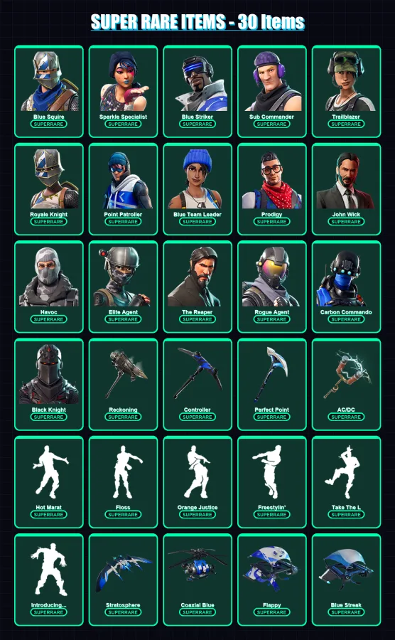 [PS4/PS5/XBOX/PC] | Blue Squire | Sparkle Specialist | Blue Striker | 82 skin | Lv567
