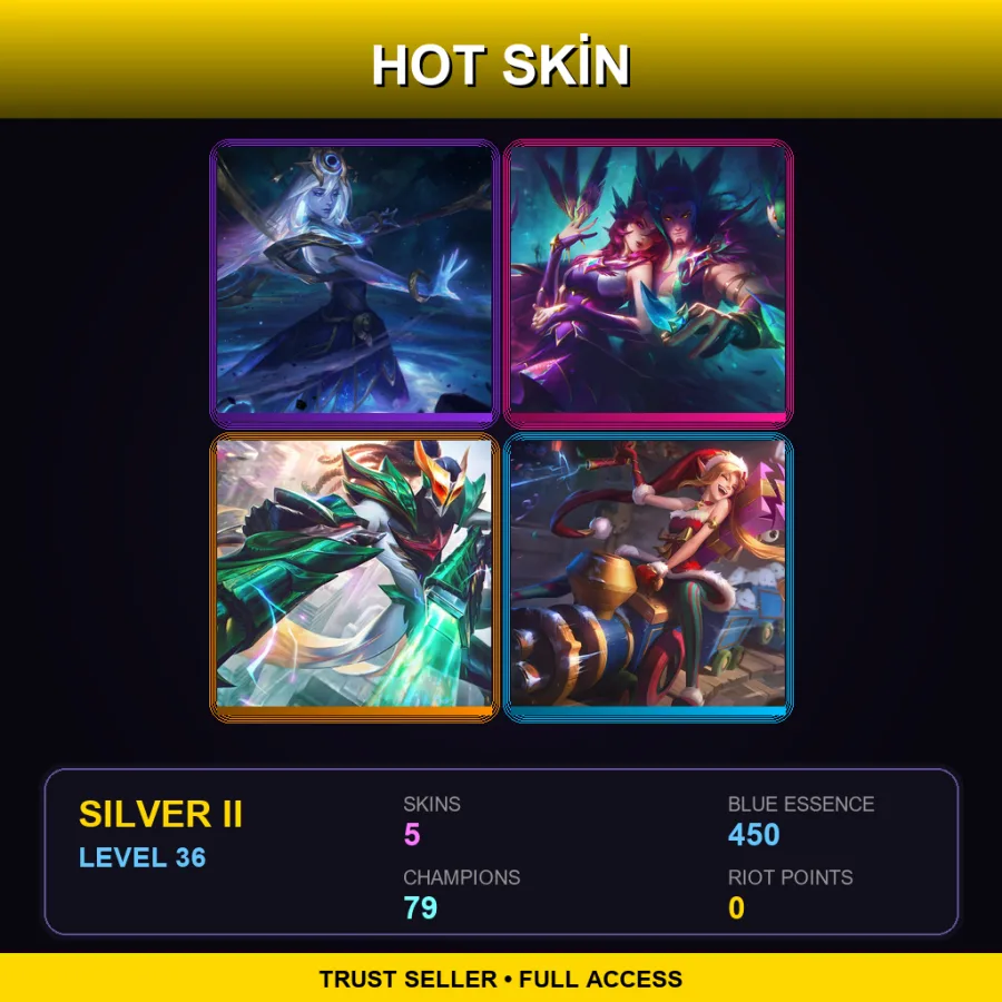 VN | Lv36 | Silver II | 5 Skin | 79 Champ with Mordekaiser