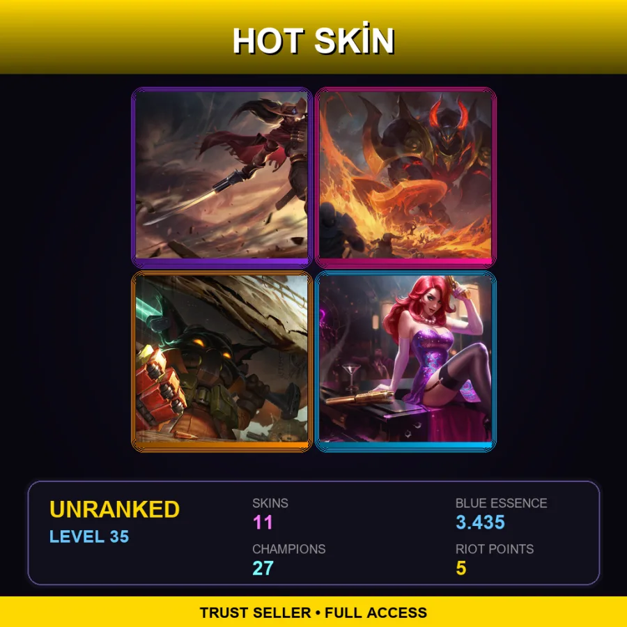 VN | Lv35 | Unranked | 11 Skin | 27 Champ — High Noon Yasuo