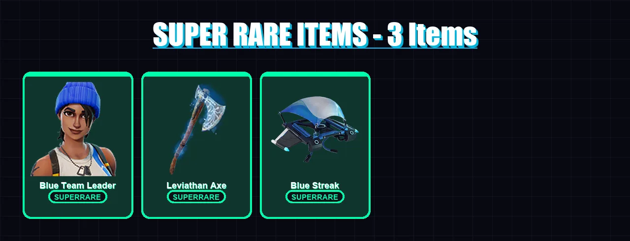 [PC/XBOX/PSN] | Blue Team Leader | Midas | Fade | Mandalorian | Deadpool | 49 skin | 56 pickaxe | 59 emote | 60 glider | Lv866