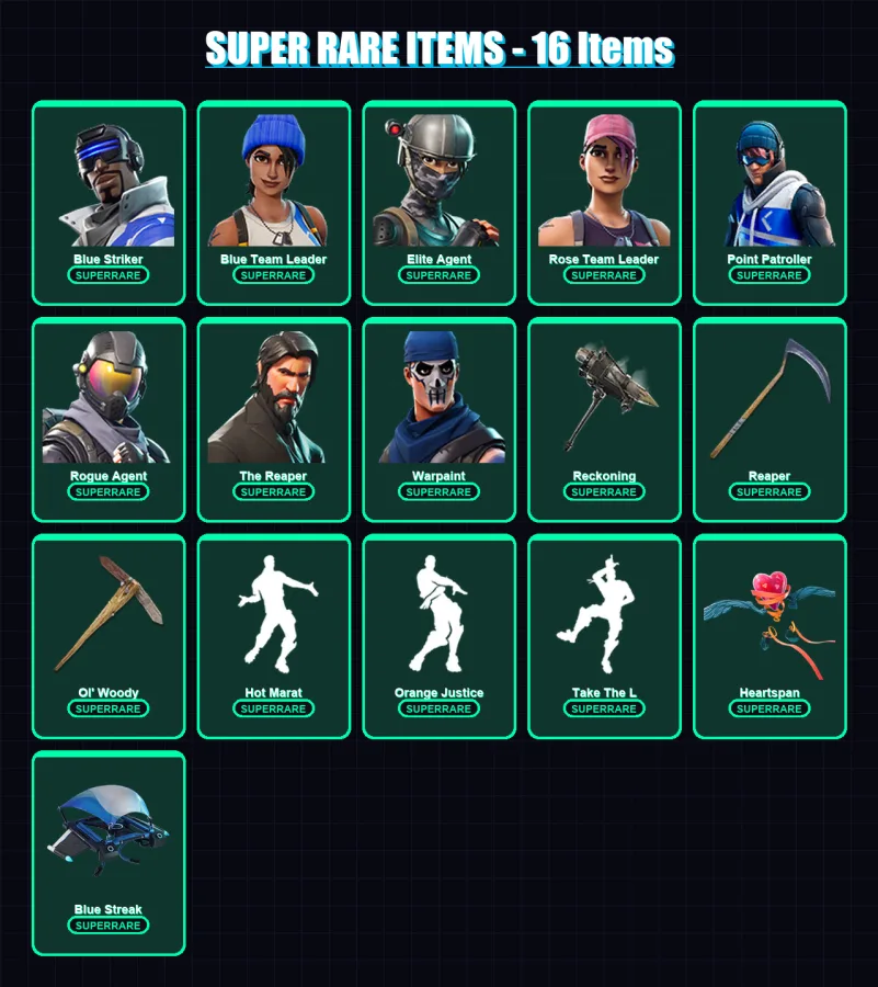 [PS4/PS5/PC] | Blue Striker | Blue Team Leader | Elite Agent | 102 skin | Lv1237