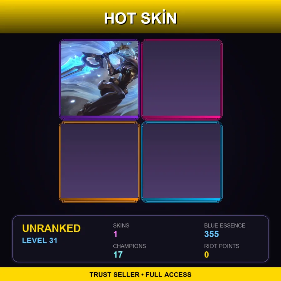 LAS | Lv31 | Unranked | 1 Skin | 17 Champ