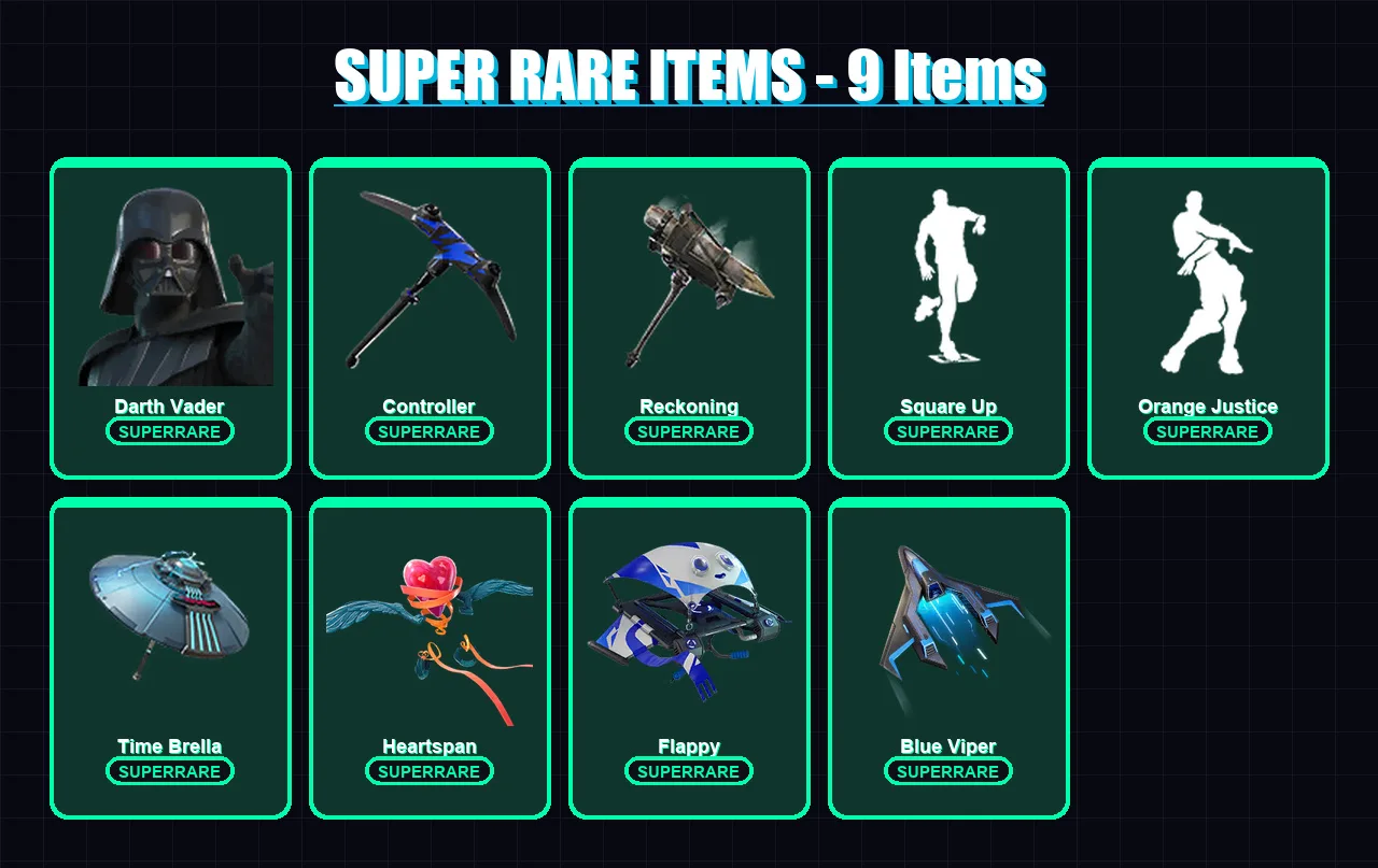 [PC] | Darth Vader | Midas | Carbide | Ultima Knight | Twyn | 253 skin | 291 pickaxe | 220 emote | 253 glider | Lv3021