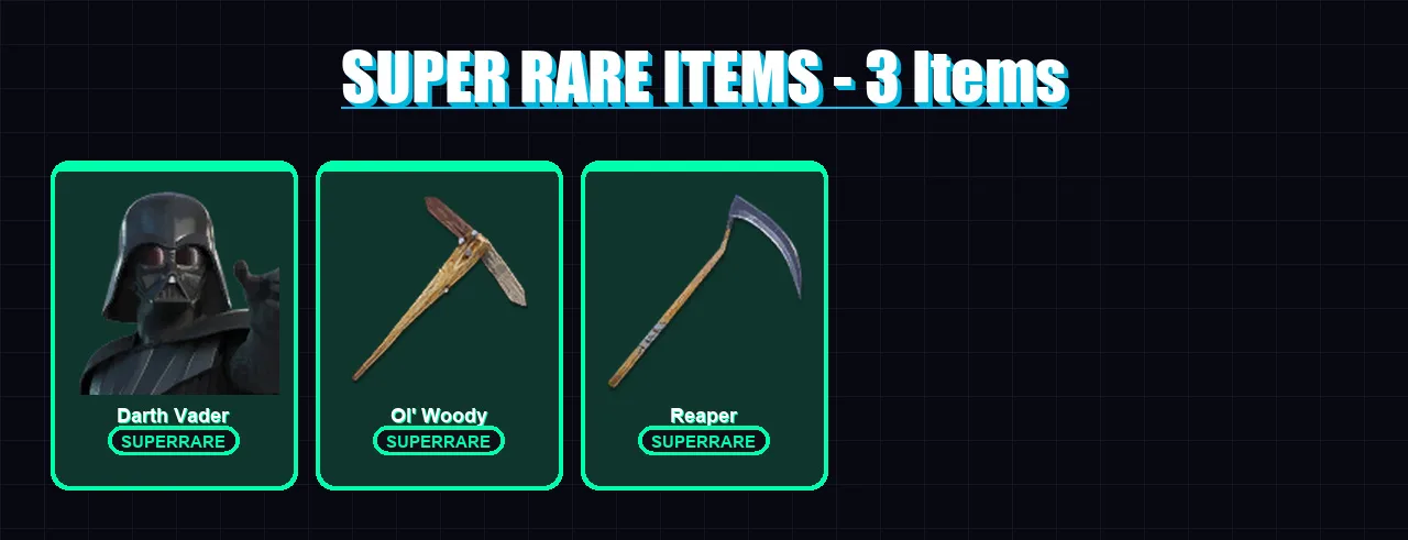 [PS4/PS5/XBOX/PC] | Darth Vader | Midas | Menace | Torin | Blaze | 104 skin | 159 pickaxe | 98 emote | 140 glider | Lv3257