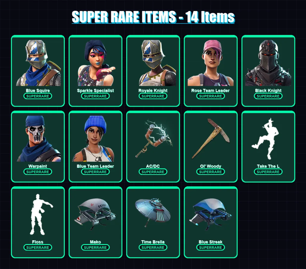 [PC/XBOX] | Blue Squire | Sparkle Specialist | Royale Knight | 117 skin | Lv1499